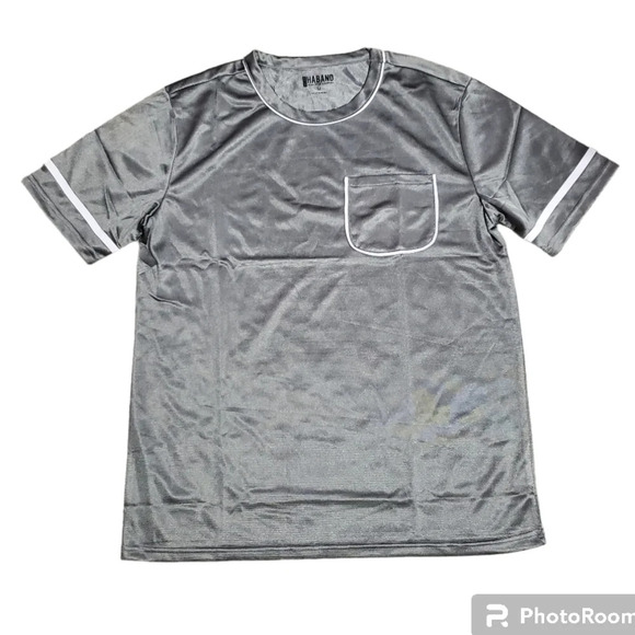 New Haband Men's 2 PC Pajamas Set Shirt Shorts Athlesiure M - Picture 2 of 8